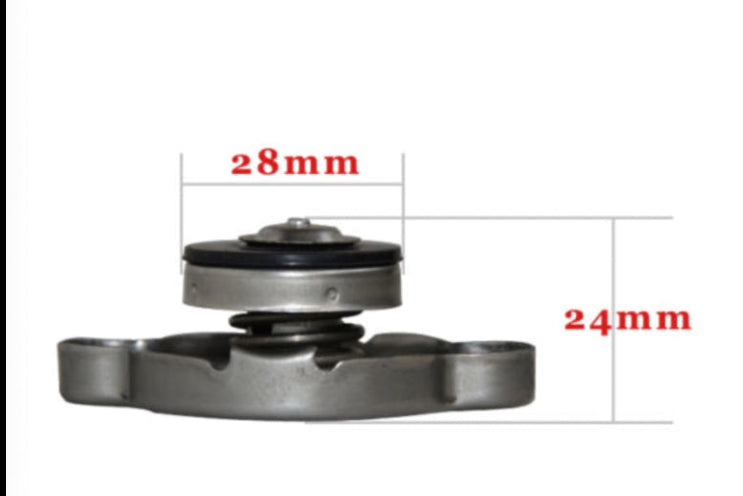 Tapa de radiador de aluminio universal de 1,1 bar para motor