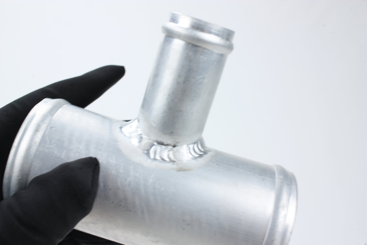 1.77" 45mm OD Aluminum T-Piece Pipe Hose Connector Joiner Spout 25mm OD